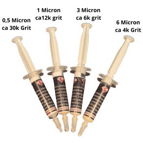 MinShitsu Diamant Slipepasta  0,5 1,3,6 mikron for kniver og verkt�y - Proffesional