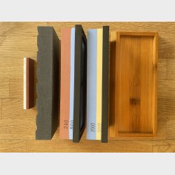 Minshitsu Slipe Stein Sett Grov  (N gratis reise slipestein)