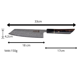 Minshitsu Premium Oriental Star - Kokkekniv / Kiritsuke (SORT)