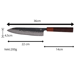 Minshitsu Premium Grey Mountain - Kokke kniv 