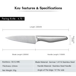 KUN 1 N 60% Avslag.Kniv sett 3 kniver: Kokkekniv 20cm, Forbrukskniv 15 cm og Grnnsakskniv 11cm.