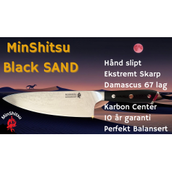 MinShitsu Premium Black Sand Kokke Kniv