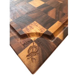 MinShitsu Walnut Butcher Blokk / Skjre fjl (4cm) 