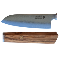 MinShitsu Premium Green Forrest Santoku  Minimalistisk Eleganse, Uslelig Ytelse