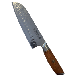 Santoku Demo salg  MinShitsu Professional Sneaking Tiger 73 lag Damask Pudder st�l Ikke retur