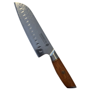 Santoku Demo salg  MinShitsu Professional Sneaking Tiger 73 lag Damask Pudder st�l Ikke retur