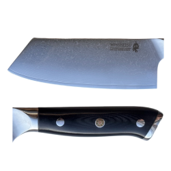 Minshitsu Premium Black Sand Butcher Kniv 67 lag Damascus 