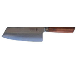 Minshitsu premium Brown Waves Butcher Kniv 67 lag Damascus 