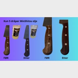 MinShitsu Skjre fjl / Kniv Tre Olje