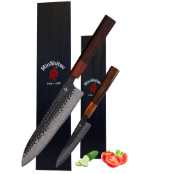 Black Week. Gratis Mahogany Fjl  - Minshitsu Premium Sharp Mountain Kniv sett 2 kniver - (