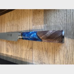 Minshitsu Blue Ocean Brdkniv Damascus Stl