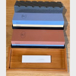 Minshitsu Slipe Stein Sett Grov  (N gratis reise slipestein)