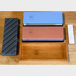 Minshitsu Slipe Stein Sett Grov  (N gratis reise slipestein)