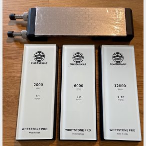 Slipe Stein Sett 4 - Professional - Diamant + Glass Stein Corrundum 