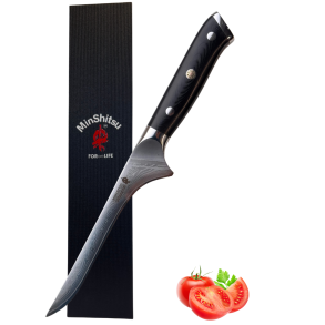 MinShitsu Premium Black Sand Utbeinings Kniv 