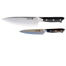 Black Week. Gratis Mahogany Fjl - Minshitsu premium Black Sand Kniv Sett 2 (Kokkekniv + liten) 
