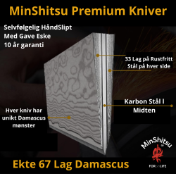 MinShitsu Grey Mountain Santoku  En Kniv for de Tffeste Oppgavene 