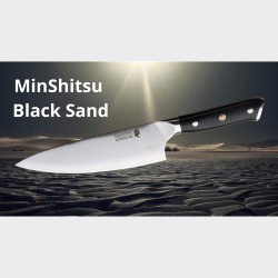 MinShitsu Premium Black Sand Kokke Kniv