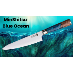 Black Week. Gratis Mahogany Fjl - Minshitsu Blue Ocean 2 kniver med eske. Den perfekte gave 