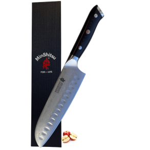 MinShitsu Black Sand Santoku  Allsidig Design med Overlegen Ytelse