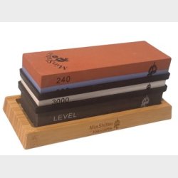 Minshitsu Premium Slipe sett (I egen eske 240/800/3k + level og bamboo