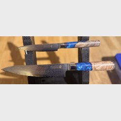 Black Week. Gratis Mahogany Fjl - Minshitsu Blue Ocean 2 kniver med eske. Den perfekte gave 