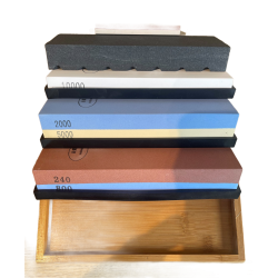 Super VERDI MinShitsu Slipe Stein sett Komplett (Inkl gratis Reise slipestein) 